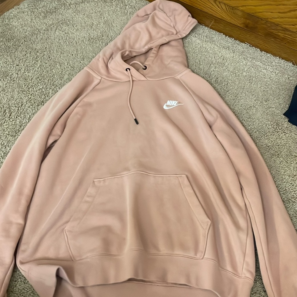 Pink Nike hoodie- small